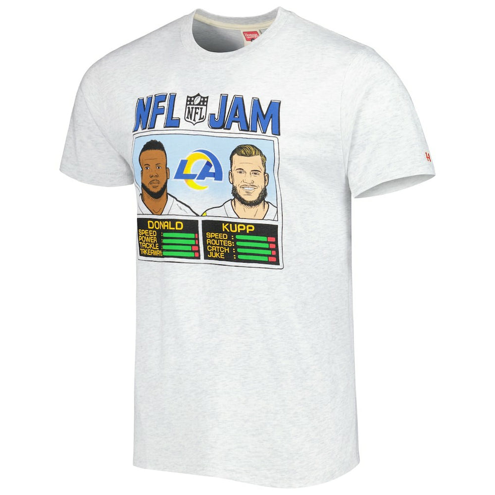 Los Angeles Rams Aaron Donald & Cooper Kupp  Homage Unisex NFL Jam Tri-Blend T-Shirt | NFL New
