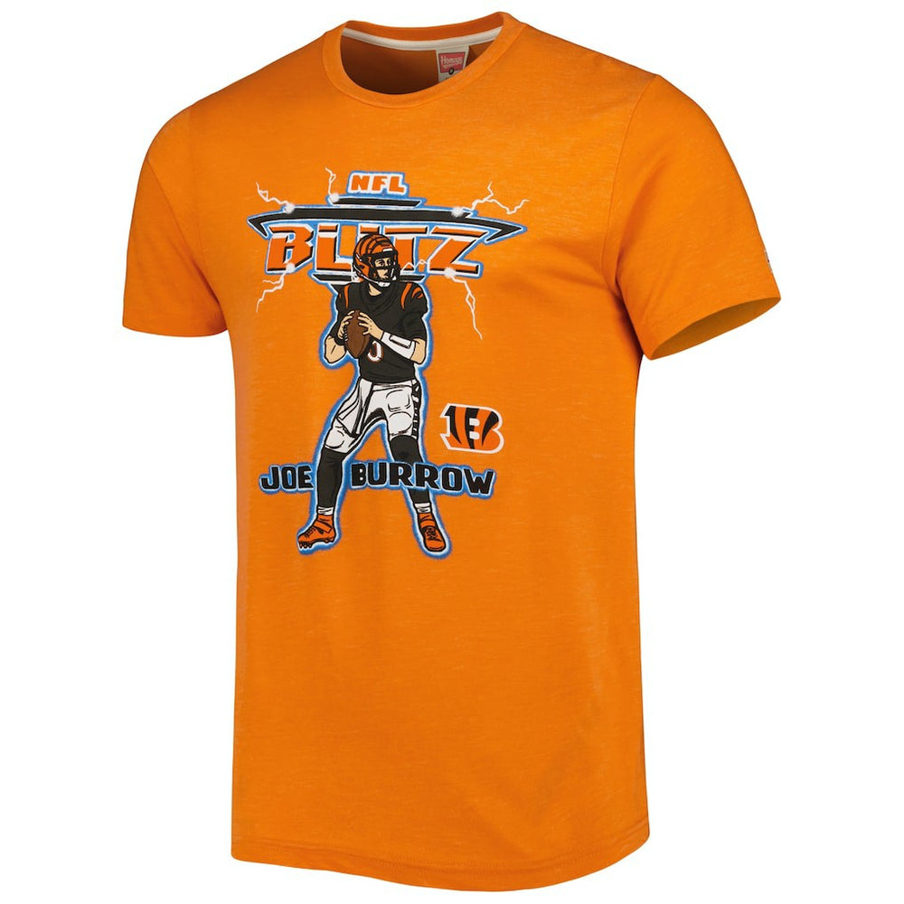 Cincinnati Bengals Joe Burrow  Homage Unisex NFL Blitz Player Tri-Blend T-Shirt | NFL Online