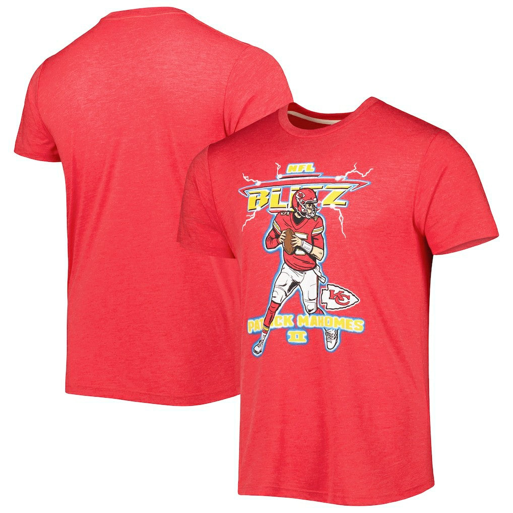 Kansas City Chiefs Patrick Mahomes  Homage Unisex NFL Blitz Player Tri-Blend T-Shirt | NFL Near me