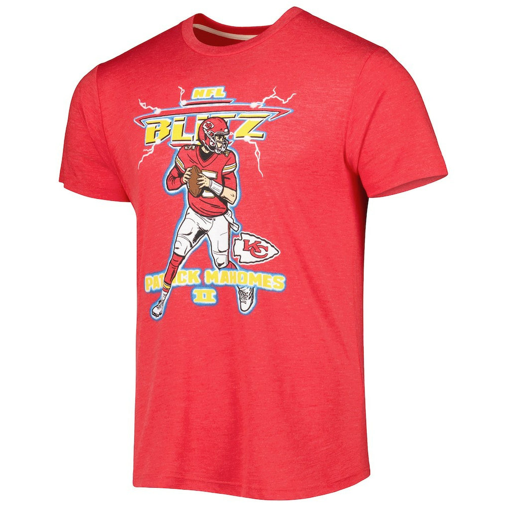 Kansas City Chiefs Patrick Mahomes  Homage Unisex NFL Blitz Player Tri-Blend T-Shirt | NFL Near me