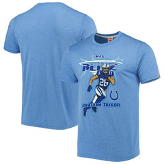 Indianapolis Colts Jonathan Taylor  Homage Unisex NFL Blitz Player Tri-Blend T-Shirt | NFL Online