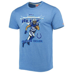 Indianapolis Colts Jonathan Taylor  Homage Unisex NFL Blitz Player Tri-Blend T-Shirt | NFL Online