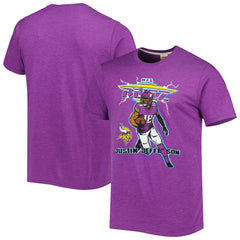 Minnesota Vikings Justin Jefferson  Homage Unisex NFL Blitz Player Tri-Blend T-Shirt | NFL Hot