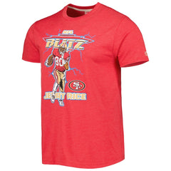 San Francisco 49ers Jerry Rice  Homage Unisex NFL Blitz Retired Player Tri-Blend T-Shirt | NFL Hot