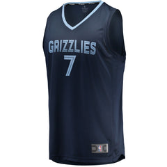 Navy Santi Aldama Memphis Grizzlies Fast Break Replica Jersey | NBA
