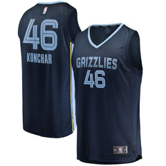 Navy John Konchar Memphis Grizzlies Fast Break Replica Jersey | NBA