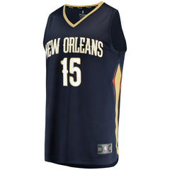 Navy Jose Alvarado New Orleans Pelicans Fast Break Replica Jersey | NBA