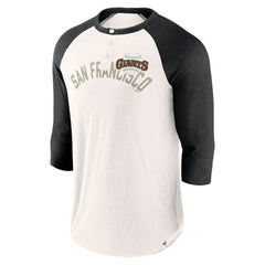 San Francisco Giants Fanatics Backdoor Slider Raglan 3/4-Sleeve T-Shirt - MLB T-shirts