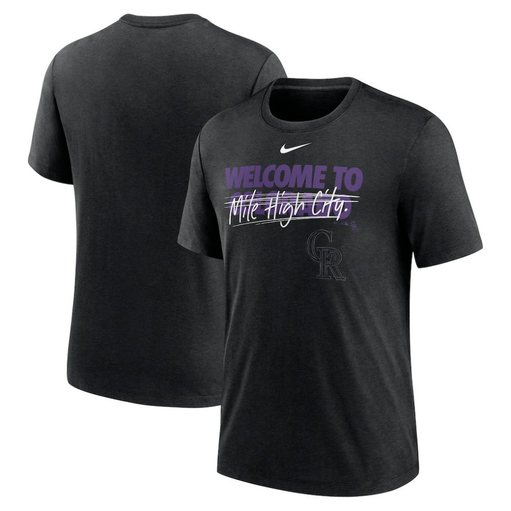 Colorado Rockies Nike Home Spin Tri-Blend T-Shirt - MLB T-shirts