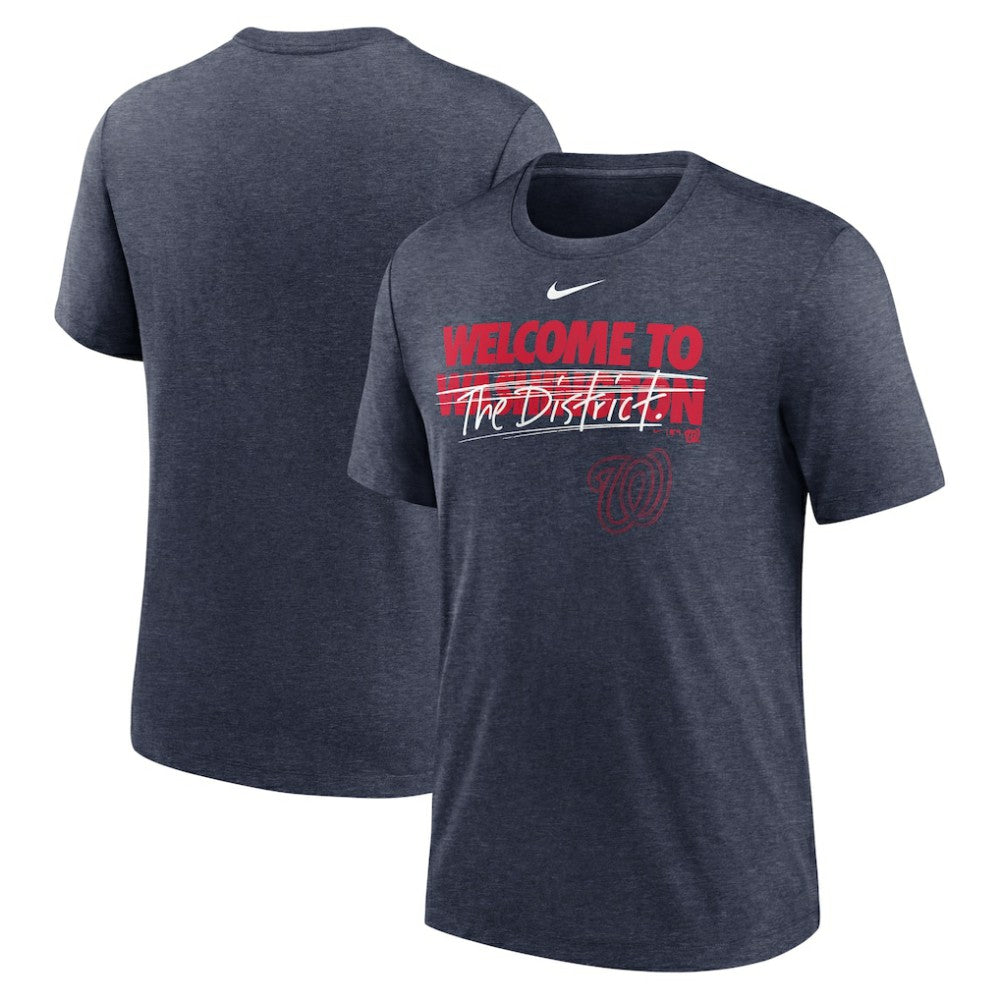 Washington Nationals Nike Home Spin Tri-Blend T-Shirt - MLB T-shirts