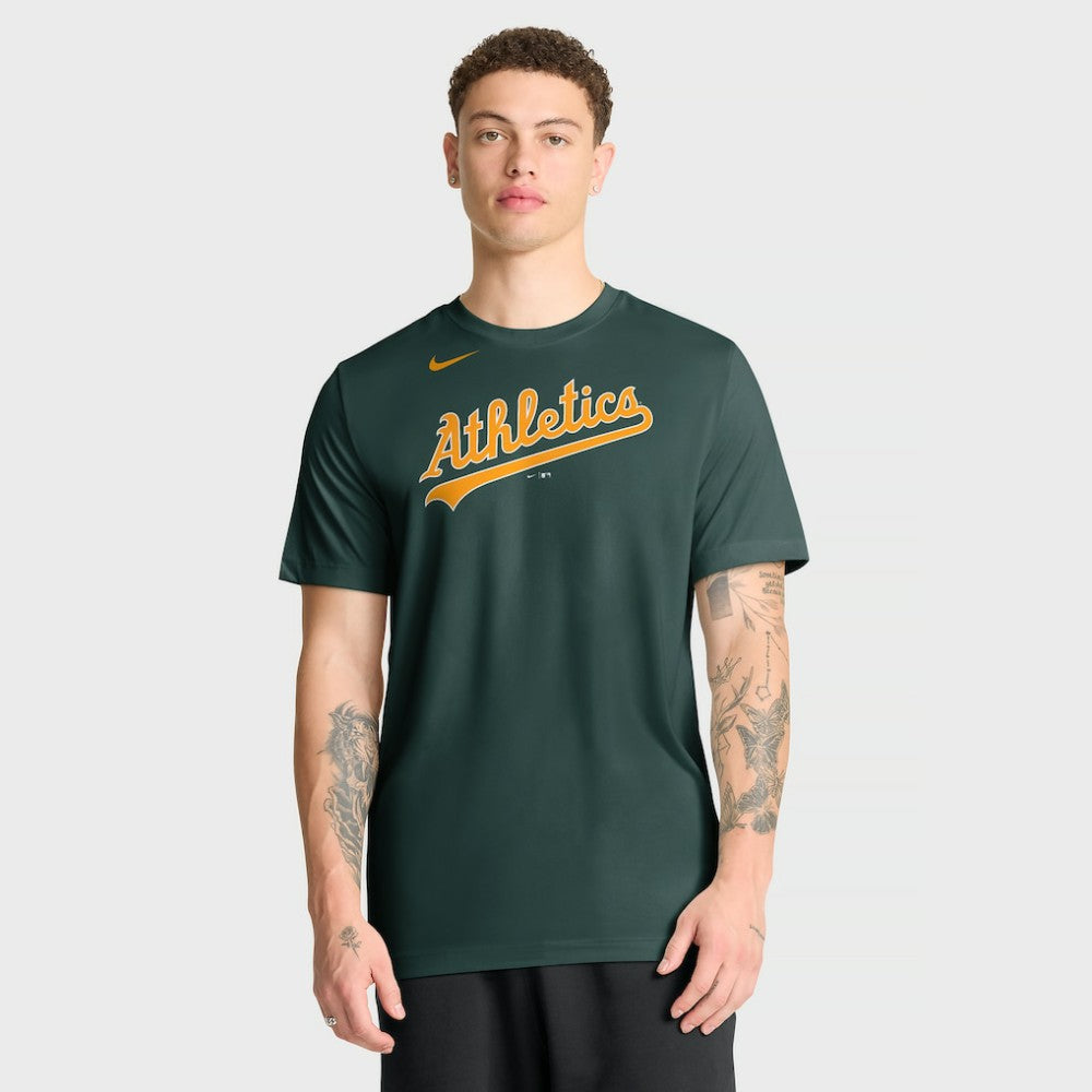 Athletics Nike New Legend Wordmark Dri-FIT T-Shirt - MLB T-shirts