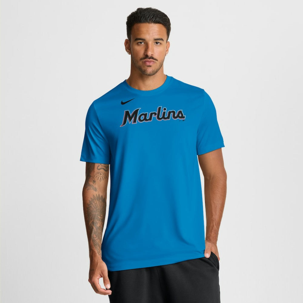 Miami Marlins Nike New Legend Wordmark Dri-FIT T-Shirt - MLB T-shirts