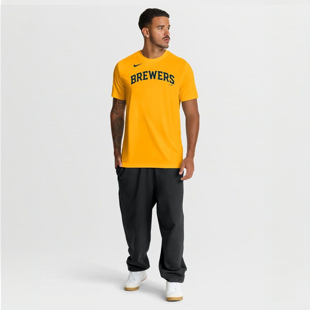 Milwaukee Brewers Nike New Legend Wordmark Dri-FIT T-Shirt - MLB T-shirts