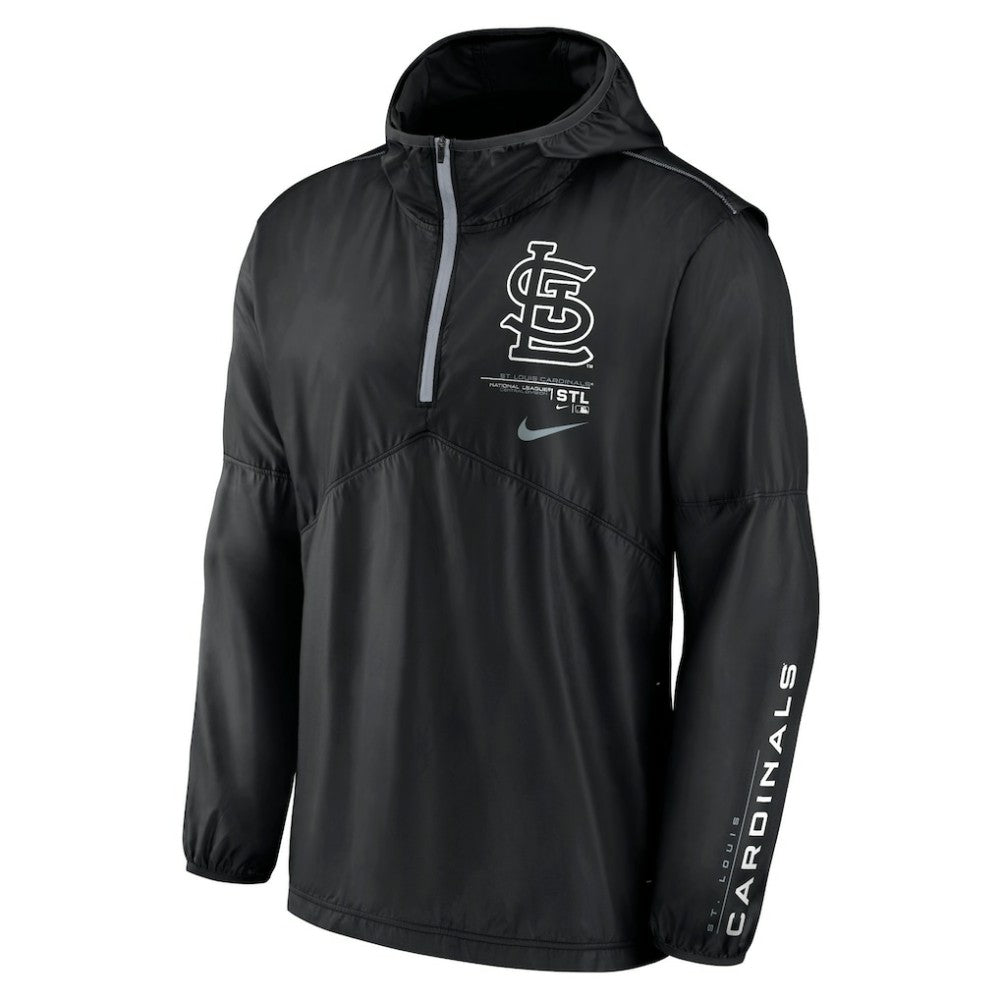 St. Louis Cardinals Nike Authentic Night Game Performance Half-Zip Windbreaker - MLB Windbreaker