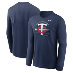 Minnesota Twins Nike Over Arch Performance Long Sleeve T-Shirt - MLB T-shirts