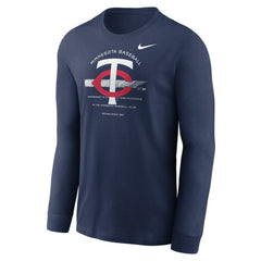 Minnesota Twins Nike Over Arch Performance Long Sleeve T-Shirt - MLB T-shirts