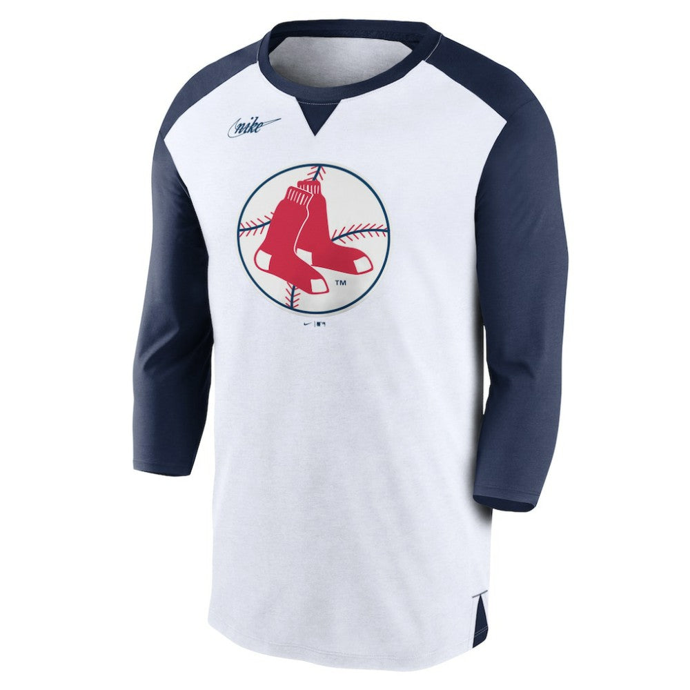 Boston Red Sox Nike Rewind 3/4-Sleeve T-Shirt - MLB T-shirts
