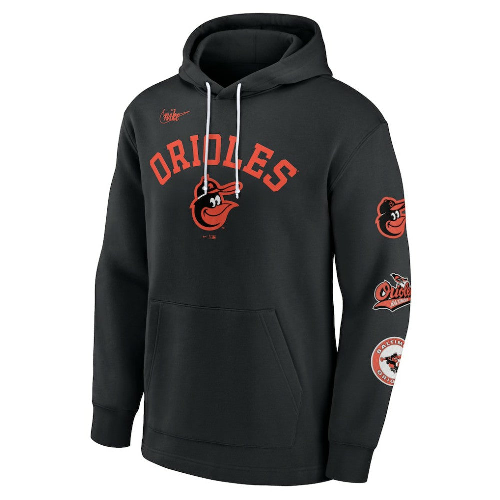 Baltimore Orioles Nike Rewind Lefty Pullover Hoodie - MLB Hoodies