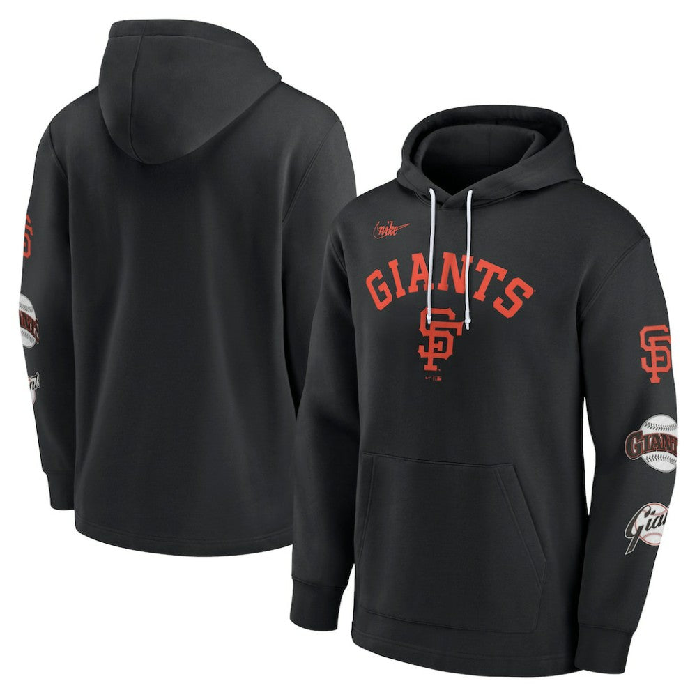 San Francisco Giants Nike Rewind Lefty Pullover Hoodie - MLB Hoodies