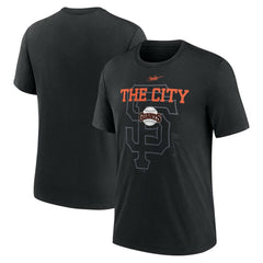 San Francisco Giants Nike Rewind Retro Tri-Blend T-Shirt - MLB T-shirts