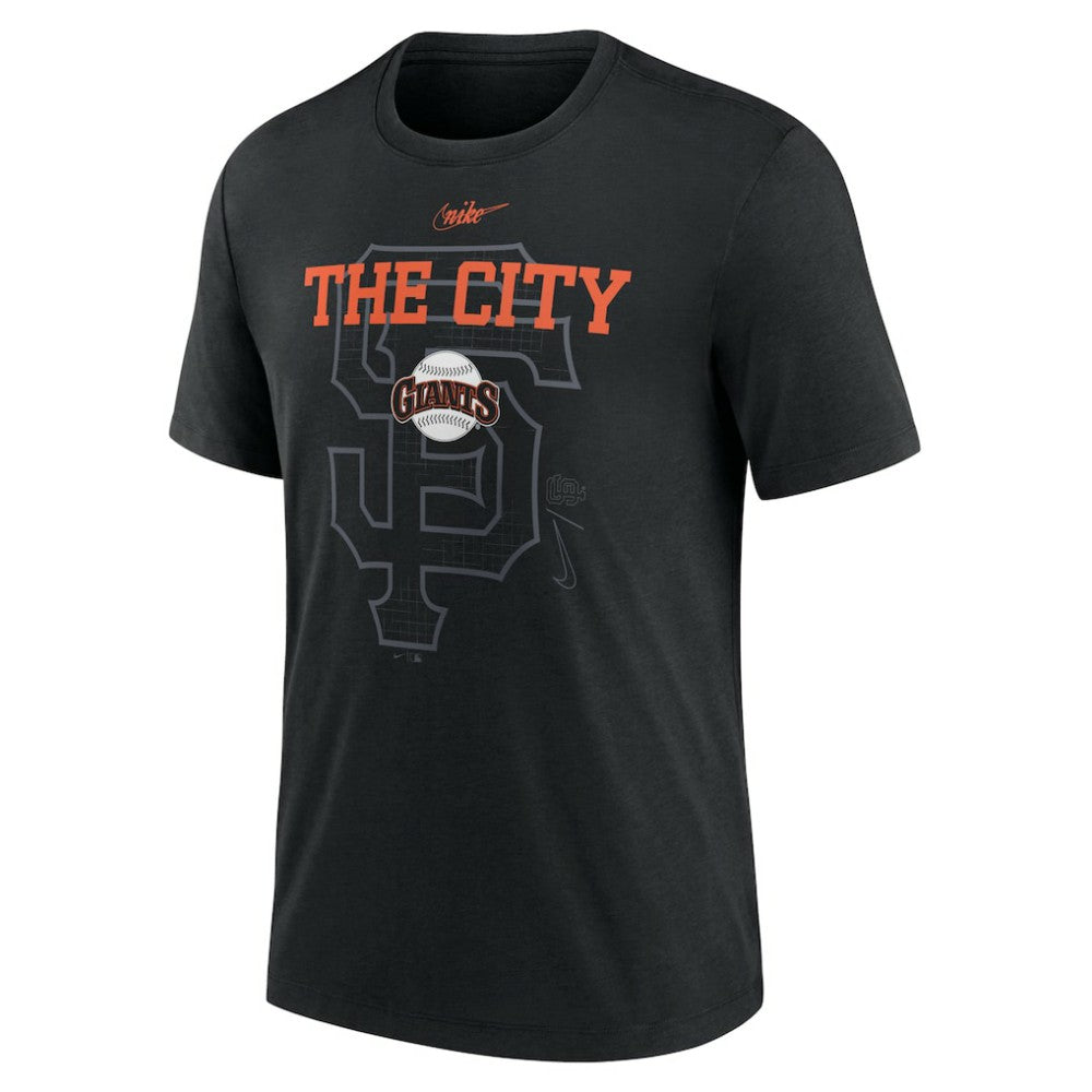 San Francisco Giants Nike Rewind Retro Tri-Blend T-Shirt - MLB T-shirts