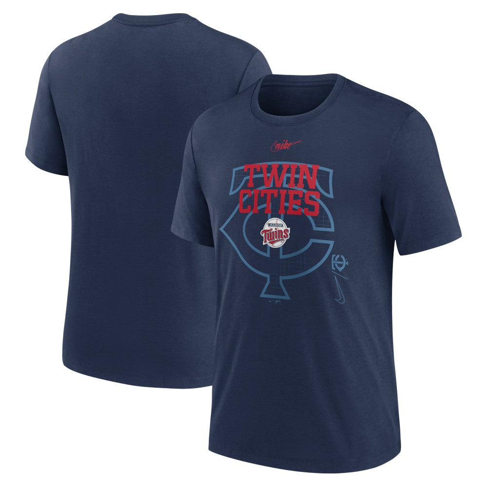 Minnesota Twins Nike Rewind Retro Tri-Blend T-Shirt - MLB T-shirts