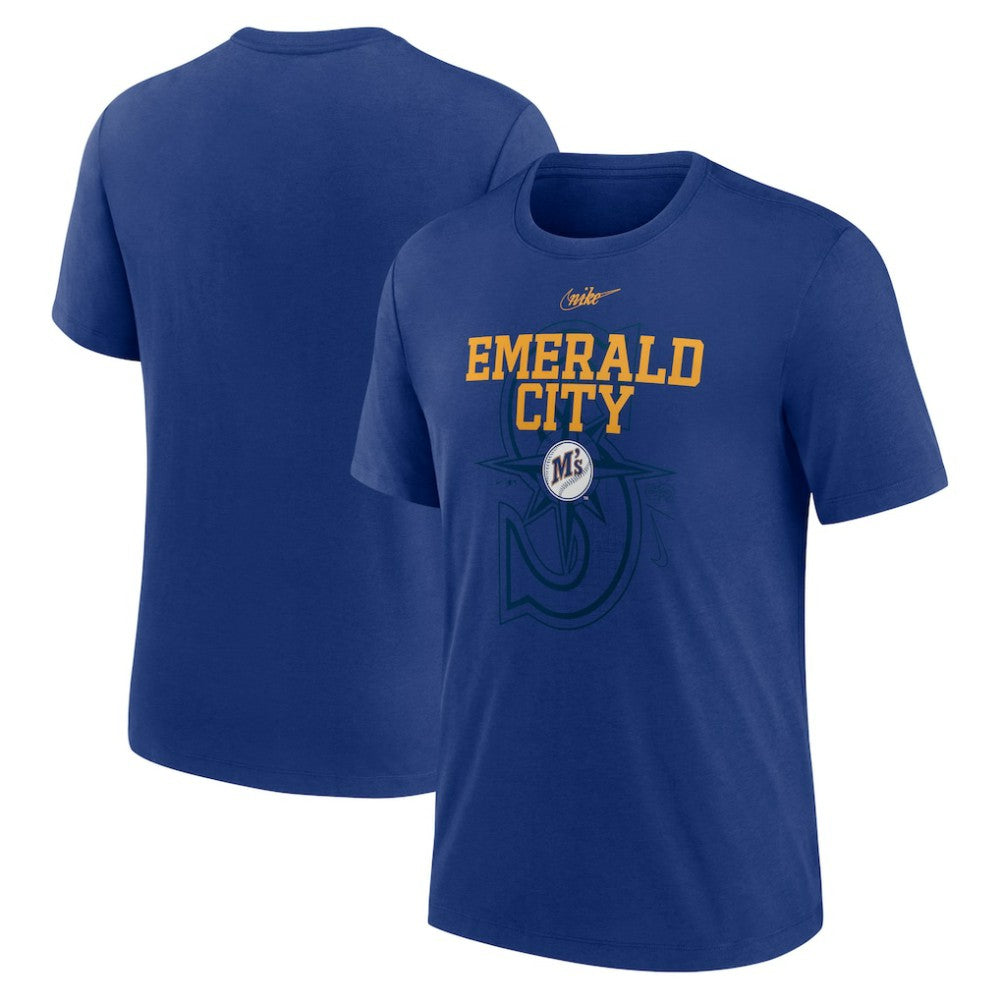 Seattle Mariners Nike Rewind Retro Tri-Blend T-Shirt - MLB T-shirts