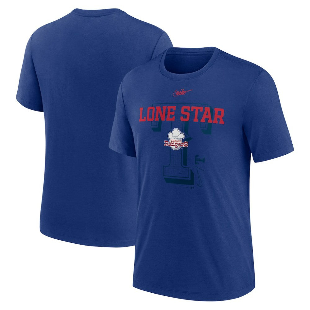 Texas Rangers Nike Rewind Retro Tri-Blend T-Shirt - MLB T-shirts
