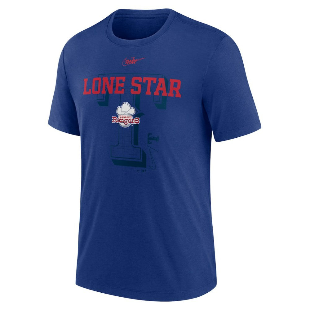 Texas Rangers Nike Rewind Retro Tri-Blend T-Shirt - MLB T-shirts