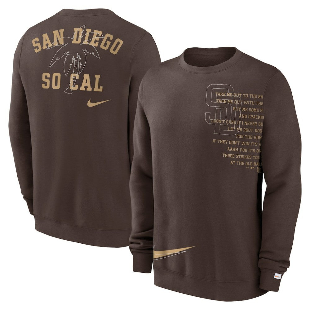 San Diego Padres Nike Statement Ball Game Fleece Pullover Sweatshirt - MLB Pullover