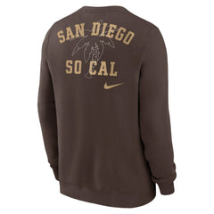 San Diego Padres Nike Statement Ball Game Fleece Pullover Sweatshirt - MLB Pullover