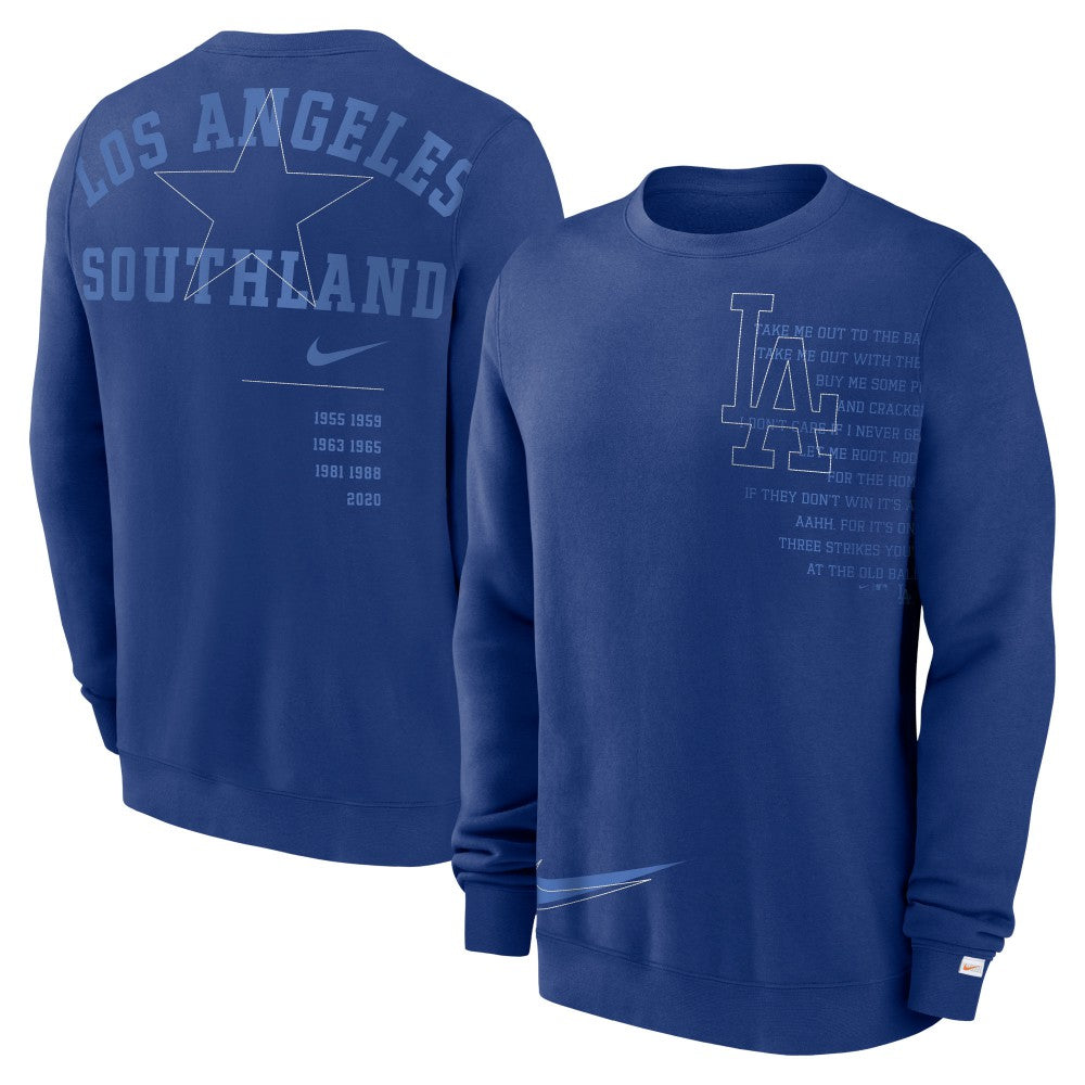 Los Angeles Dodgers Nike Statement Ball Game Fleece Pullover Sweatshirt - MLB Pullover