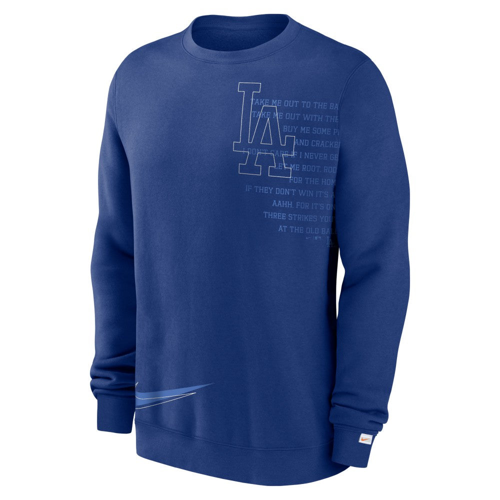 Los Angeles Dodgers Nike Statement Ball Game Fleece Pullover Sweatshirt - MLB Pullover