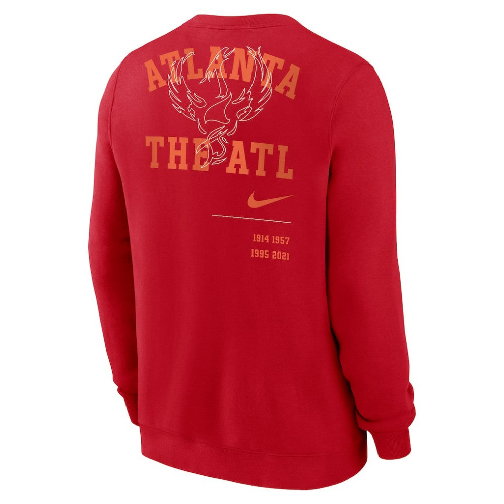 Atlanta Braves Nike Statement Ball Game Fleece Pullover Sweatshirt - MLB Pullover