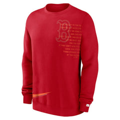 Boston Red Sox Nike Statement Ball Game Fleece Pullover Sweatshirt - MLB Pullover