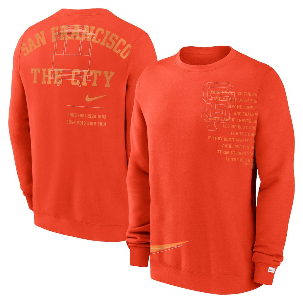 San Francisco Giants Nike Statement Ball Game Fleece Pullover Sweatshirt - MLB Pullover