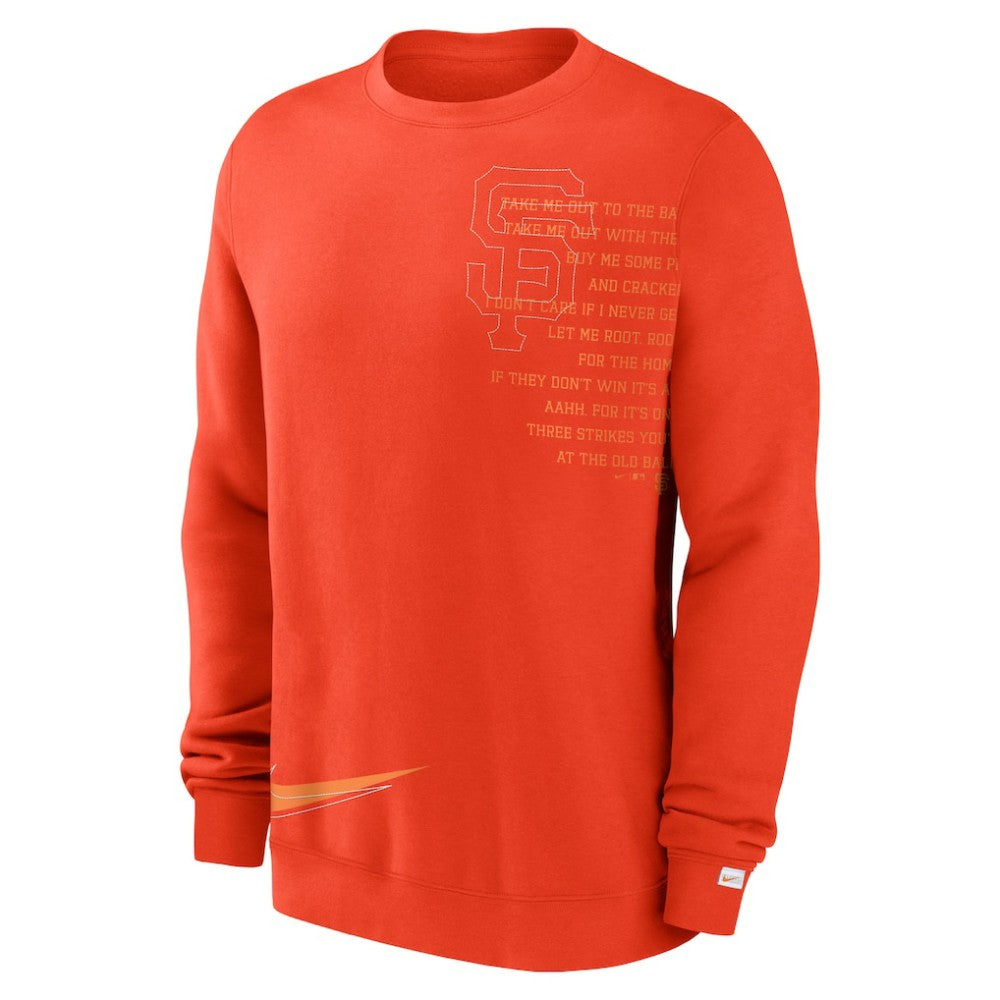 San Francisco Giants Nike Statement Ball Game Fleece Pullover Sweatshirt - MLB Pullover