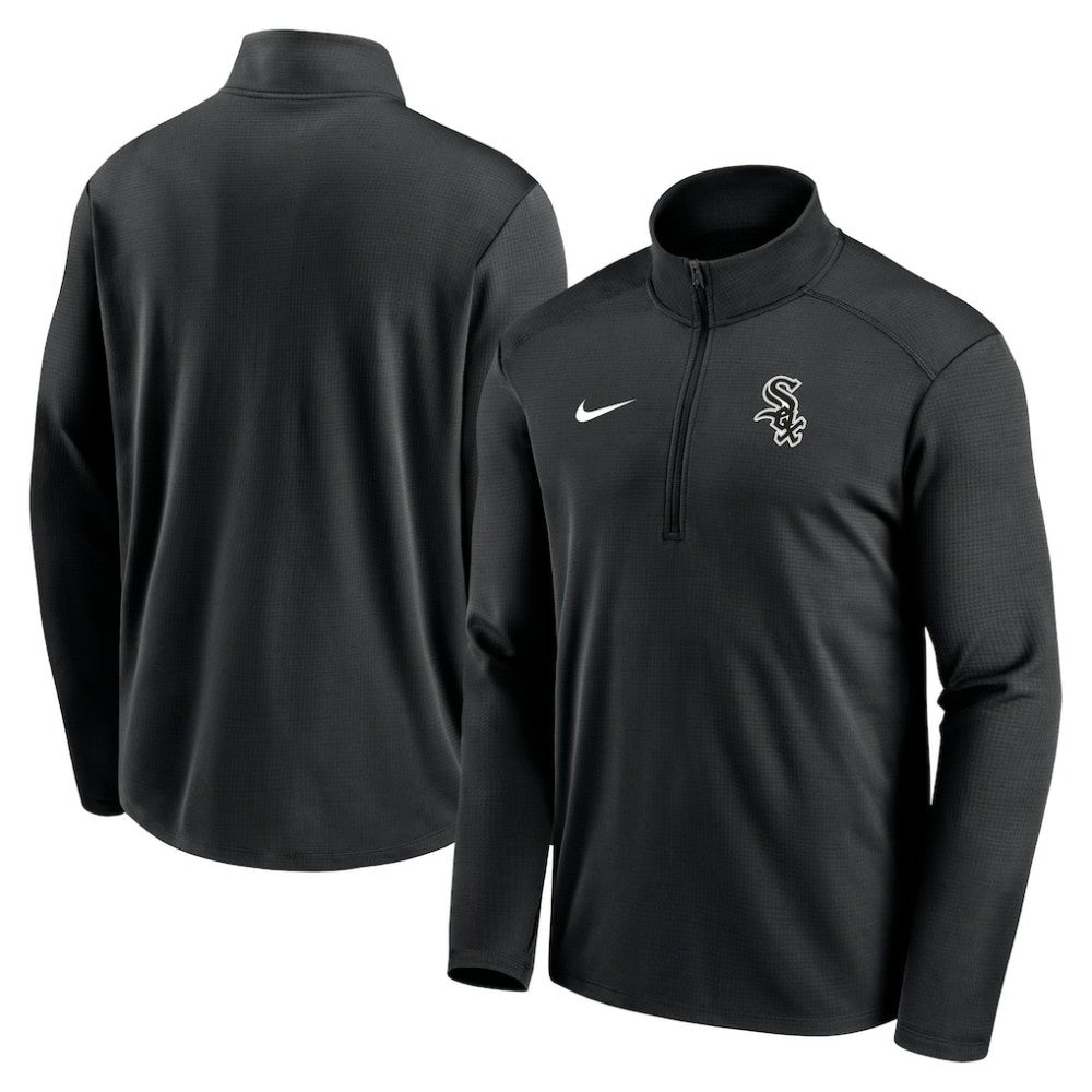 Chicago White Sox Nike Agility Pacer Performance Half-Zip Top - MLB Tops