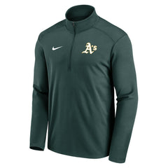 Athletics Nike Agility Pacer Performance Half-Zip Top - MLB Tops