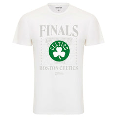 White Boston Celtics Sportiqe 2022 NBA Finals Stacked Hoop Bingham T-Shirt | NBA