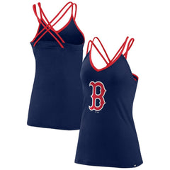 Boston Red Sox Fanatics Women's Barrel It Up Cross Back V-Neck Tank Top - MLB Tanks