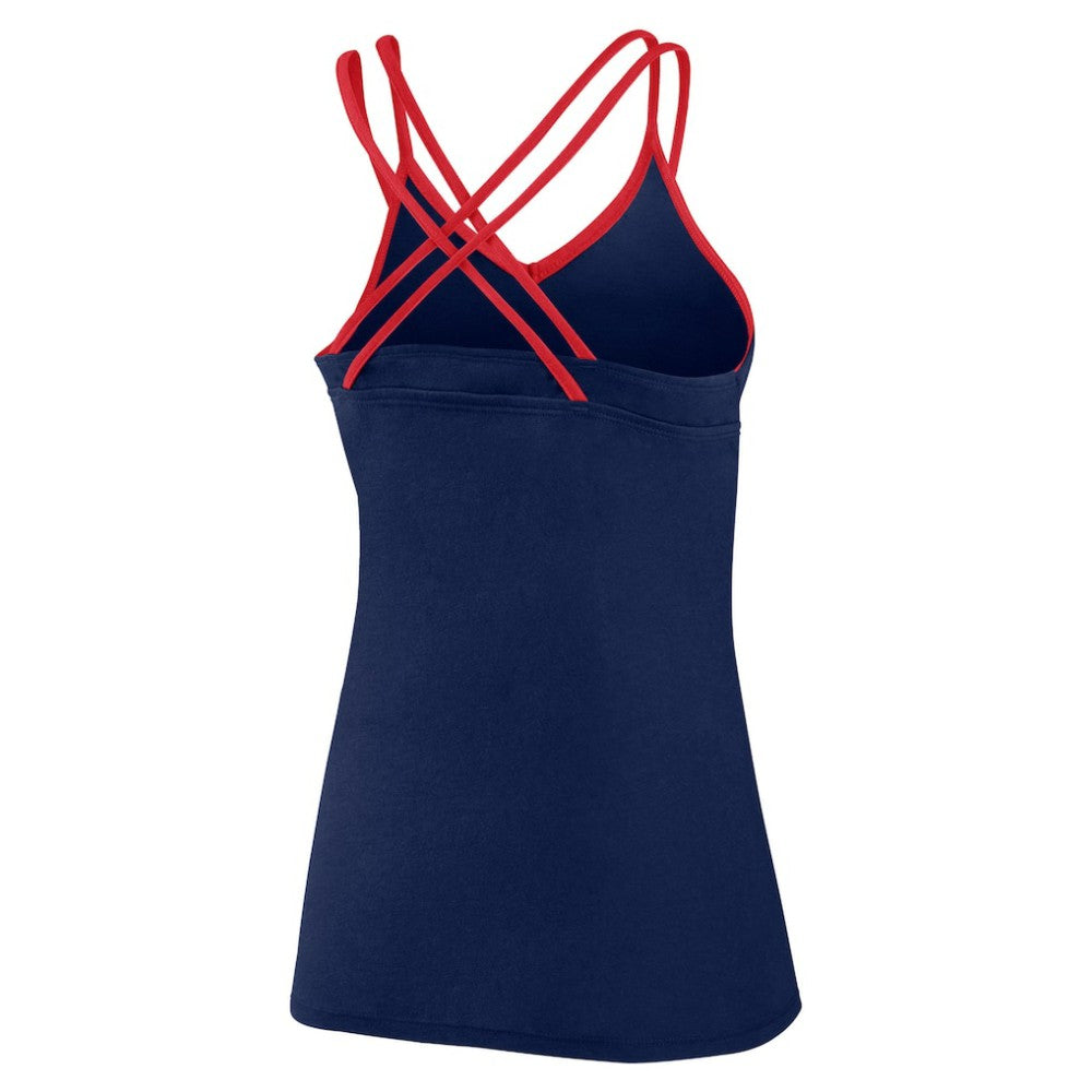 Cleveland Guardians Fanatics Women's Barrel It Up Cross Back V-Neck Tank Top - MLB Tanks