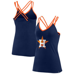Houston Astros Fanatics Women's Barrel It Up Cross Back V-Neck Tank Top - MLB Tanks