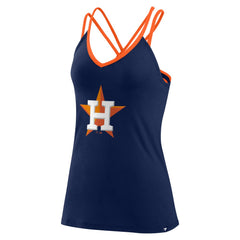 Houston Astros Fanatics Women's Barrel It Up Cross Back V-Neck Tank Top - MLB Tanks