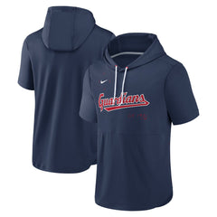 Cleveland Guardians Nike Springer Short Sleeve Team Pullover Hoodie - MLB Hoodies