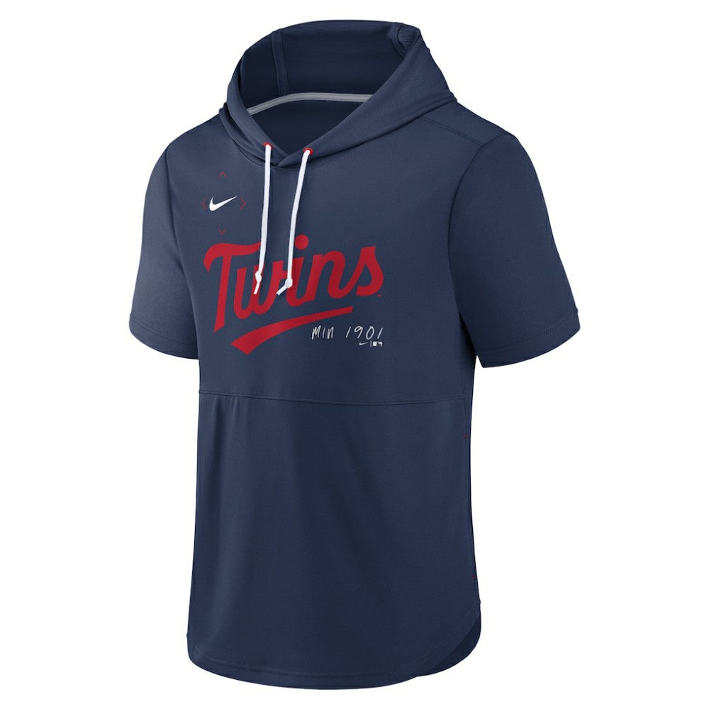 Minnesota Twins Nike Springer Short Sleeve Team Pullover Hoodie - MLB Hoodies