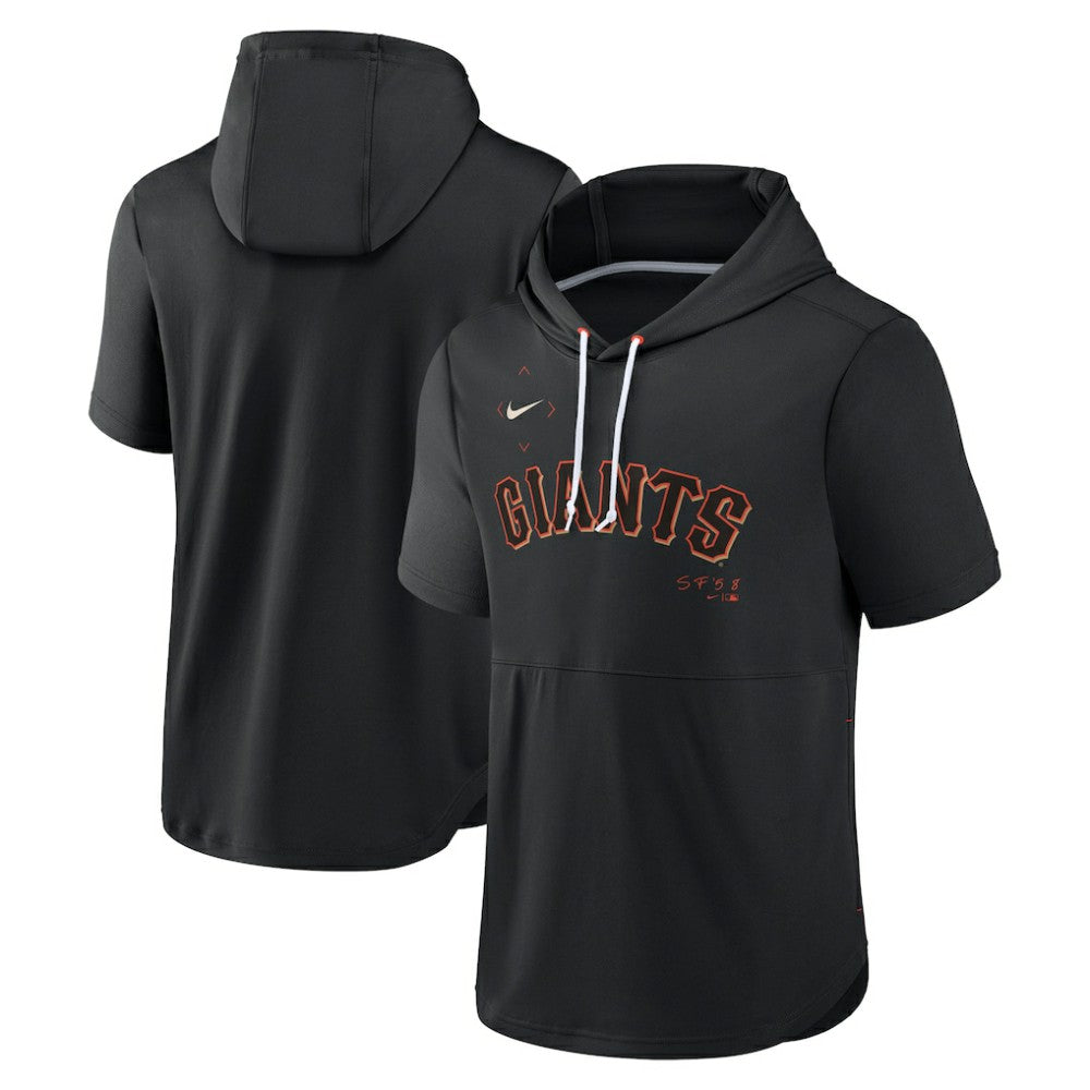 San Francisco Giants Nike Springer Short Sleeve Team Pullover Hoodie - MLB Hoodies