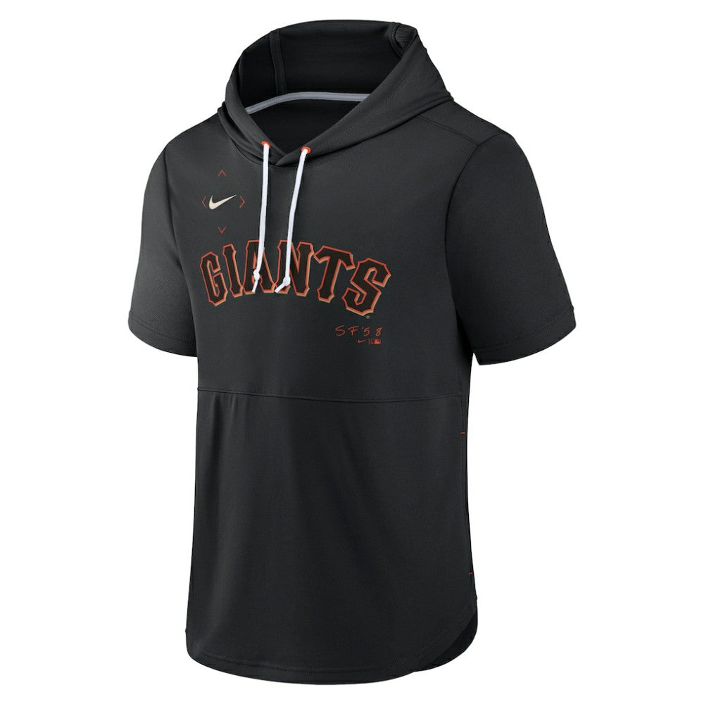 San Francisco Giants Nike Springer Short Sleeve Team Pullover Hoodie - MLB Hoodies