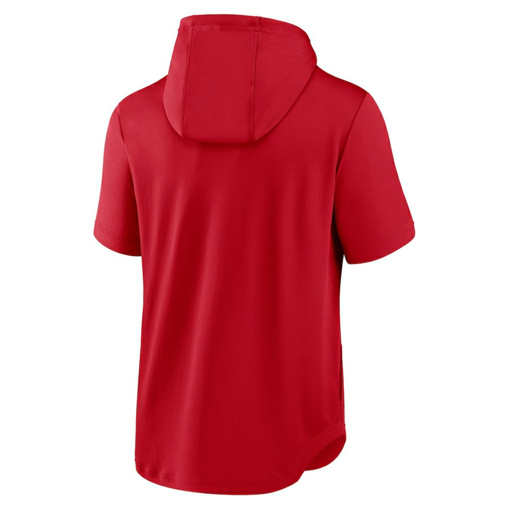 Washington Nationals Nike Springer Short Sleeve Team Pullover Hoodie - MLB Hoodies
