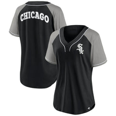 Chicago White Sox Fanatics Women's Ultimate Style Raglan V-Neck T-Shirt - MLB T-shirts